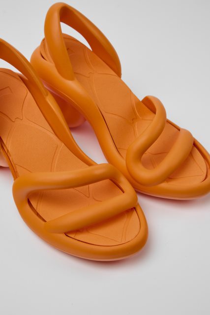 Kemperio Dizaino Kobarah Oranžinės Unisex Sandalai Kemperio Dizaino Kobarah Oranžinės Unisex Sandalai